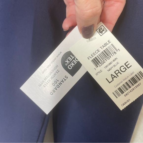 New Club Room Men’s Quarter Zip Classic Navy Grey Size Large NWT - Picture 6 of 8